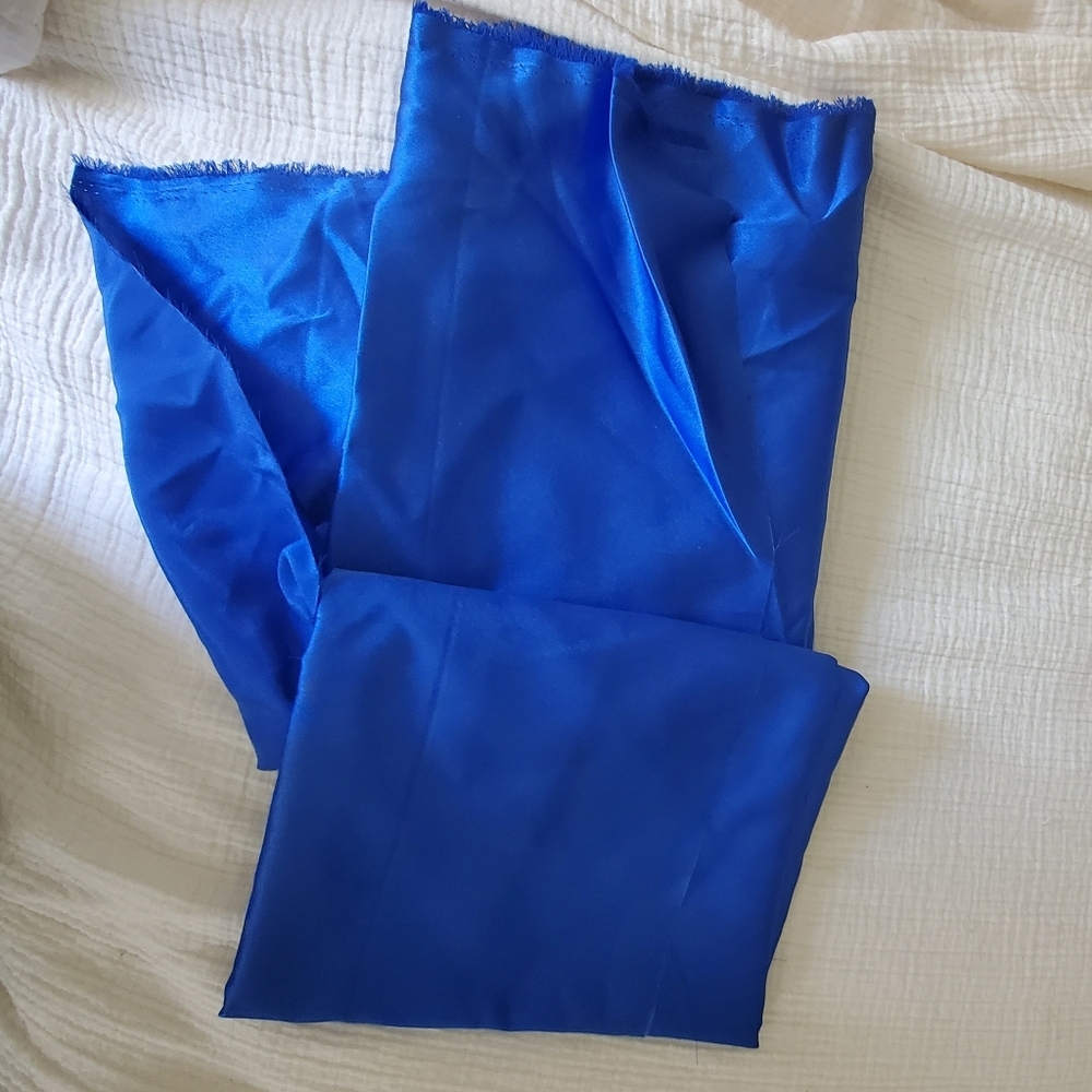 💎BUNDLE 4/$10💎 Royal Blue Satin Fabric